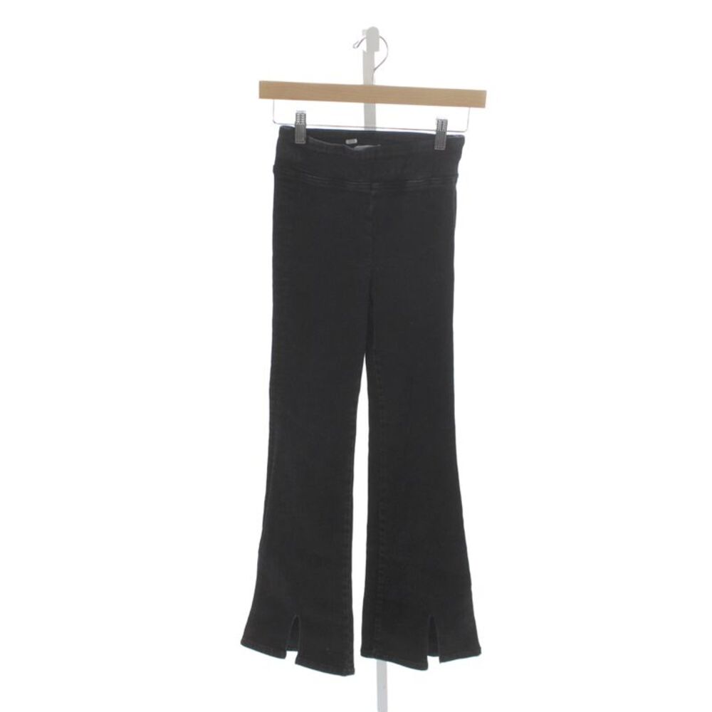 Frame Womens Flared Jeans Black Low Rise Cotton Size 0